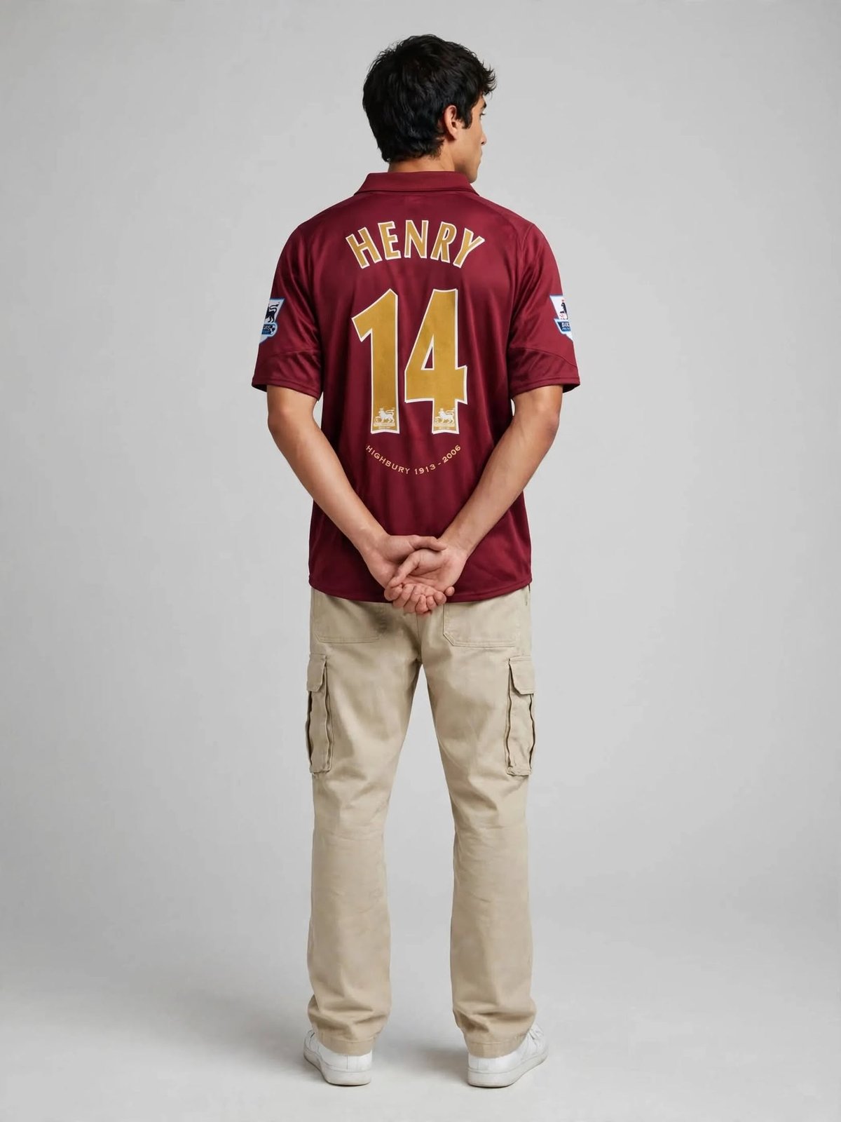 Arsenal FC Thierry Henry shirt 2005 – 2006 — back, worn