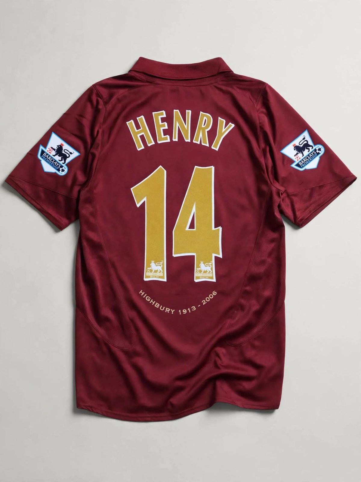 Arsenal FC Thierry Henry shirt 2005 – 2006 — back
