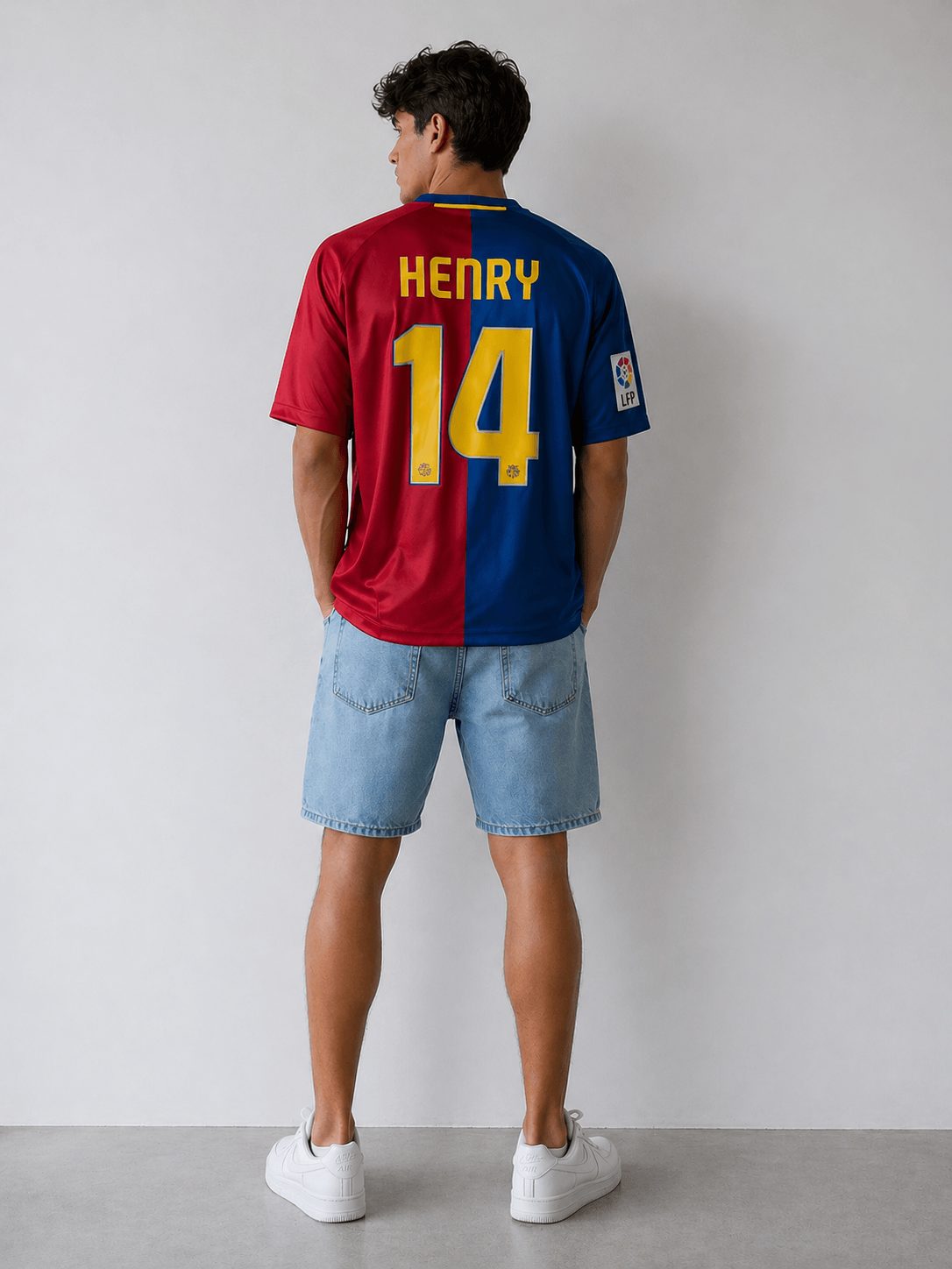 FC Barcelona Thierry Henry shirt 2008 – 2009 — back, worn