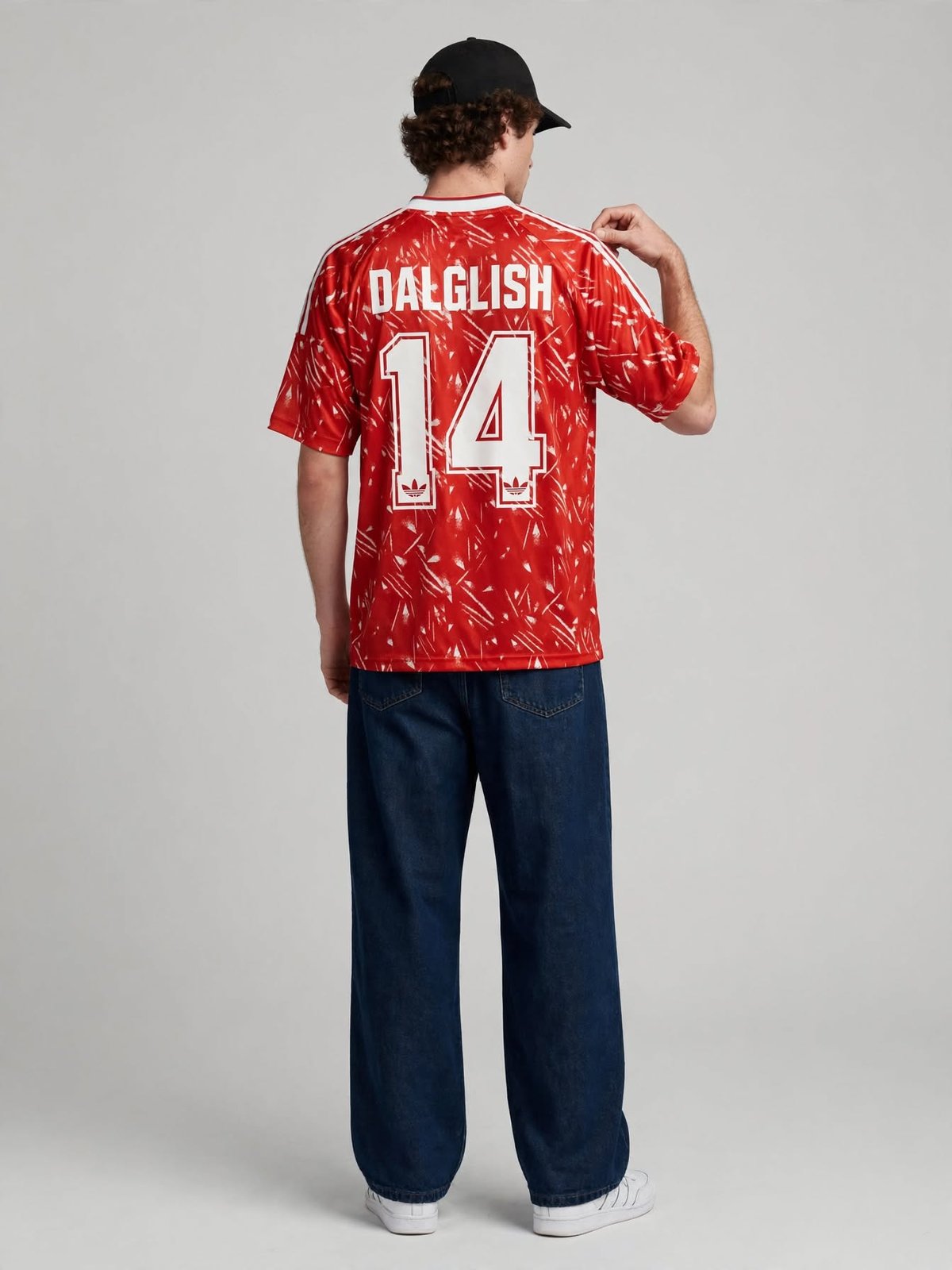 Liverpool FC Kenny Dalglish shirt 1989 — back, worn