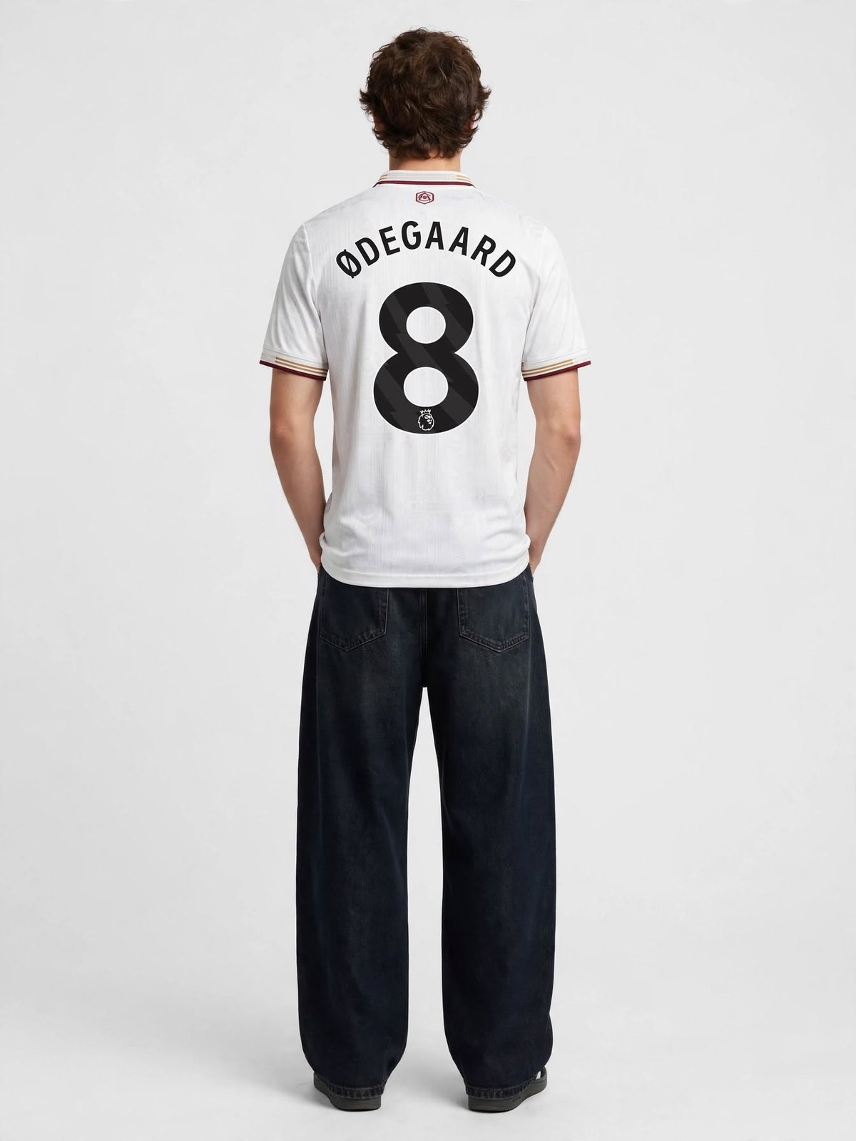Arsenal FC Martin Ødegaard shirt 2024 – 2025 — back, worn