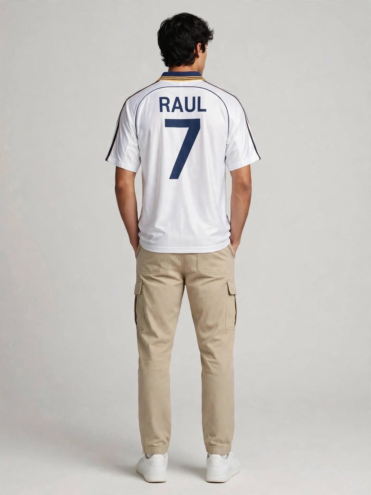 Real Madrid Raúl shirt 1998 – 2000 — back, worn