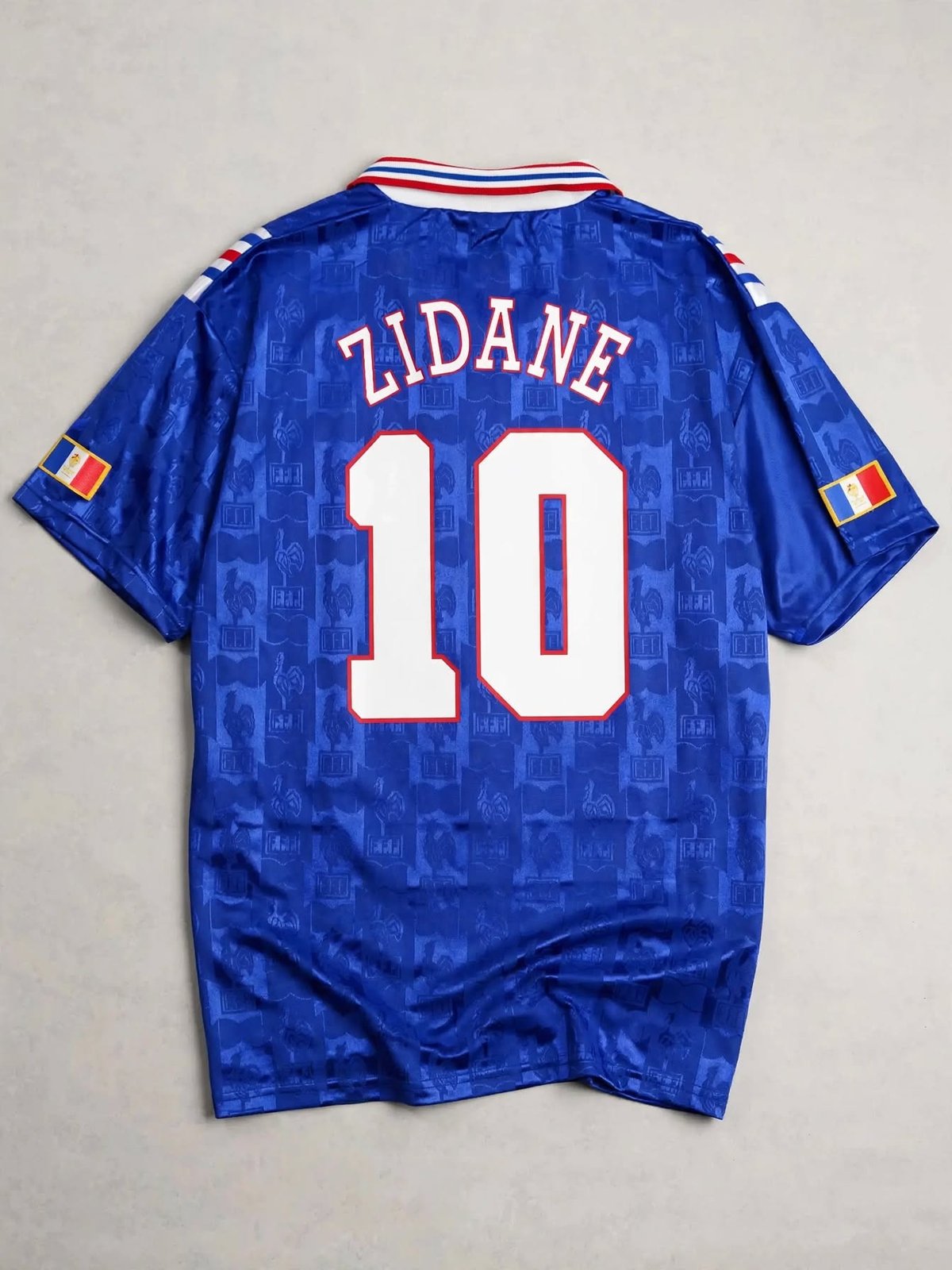 France Zinedine Zidane shirt 1996 — back